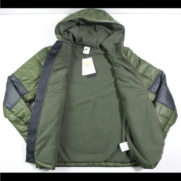 Nike 2022-23 Paris Saint-Germain Fleece Lined Hooded Jacket Size L DN3153-325 - Picture 3 of 6